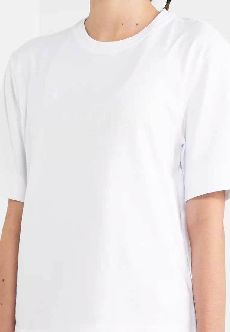 calvin klein plain white t shirt women's