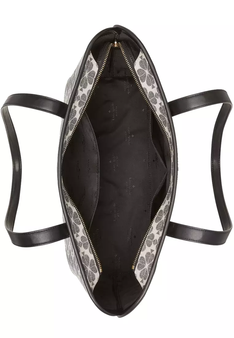 Kate Spade Kate Spade Signature Spade Flower Tote Bag in Black