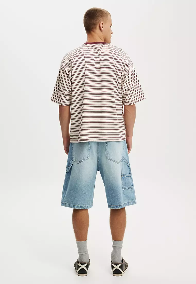 特寬鬆工裝短褲