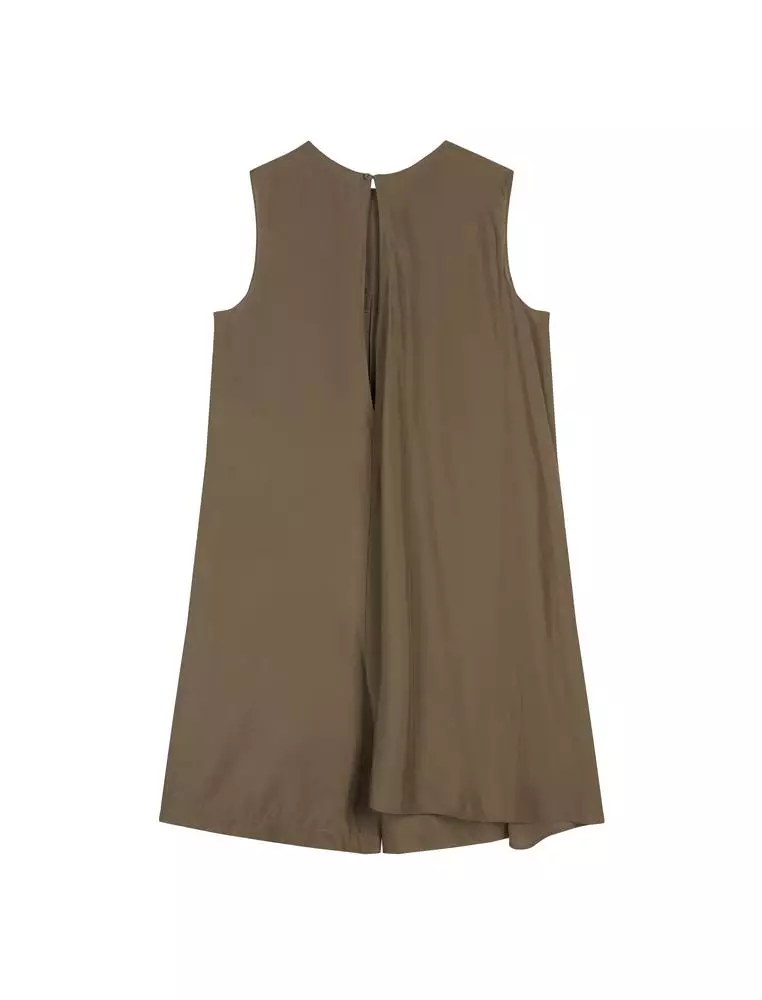 圓領無袖闊腿連體衣