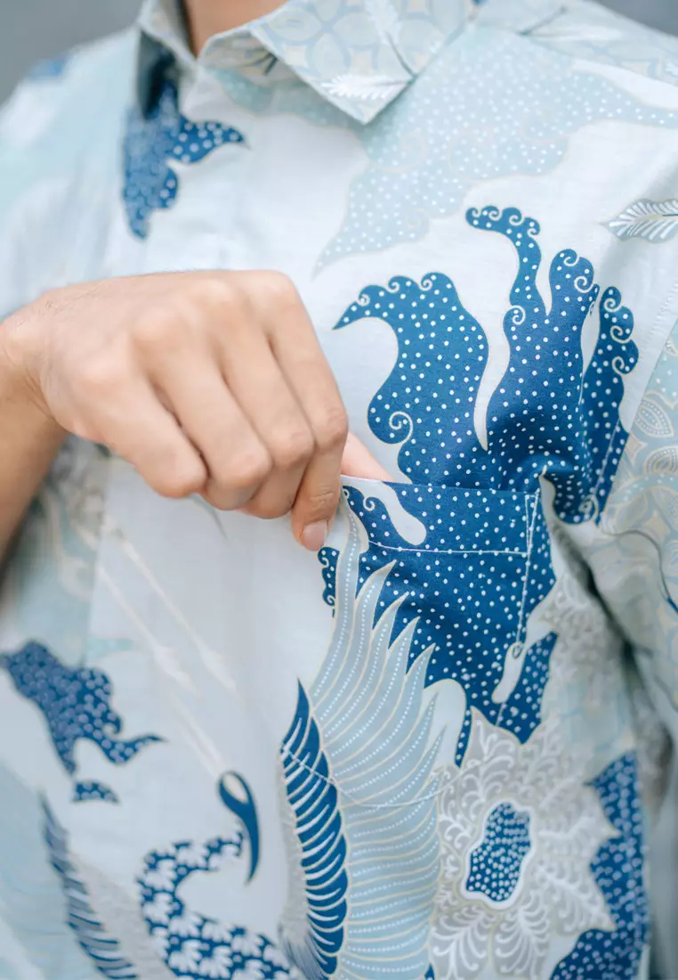 My Aksa Batik Pria Kemeja Pendek Rembran Renmira