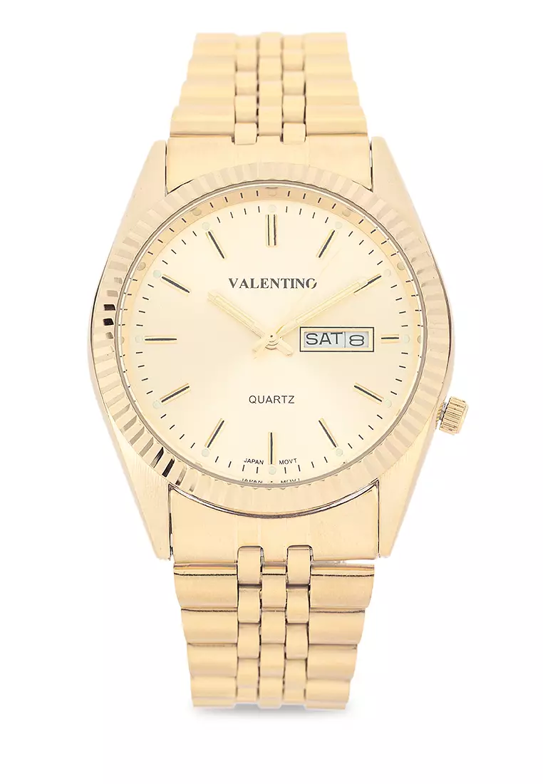 Analog Watch 20122567-Gld-Gold Dial