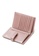 Crudo Leather Craft 粉紅色 Dolce Vita 中型皮革錢夾 - 十字紋粉紅 2B839AC7B2CC8AGS_3