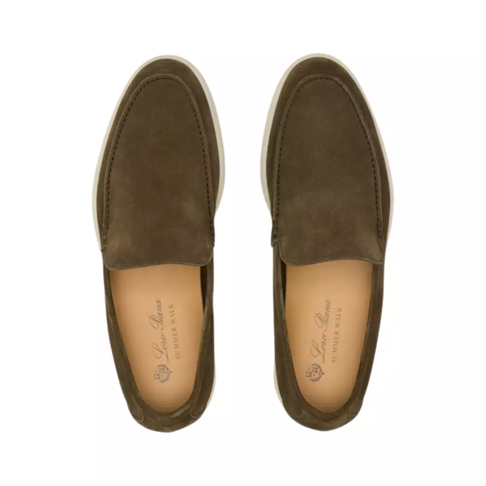 Summer Walk Loafers Suede Grey Moss