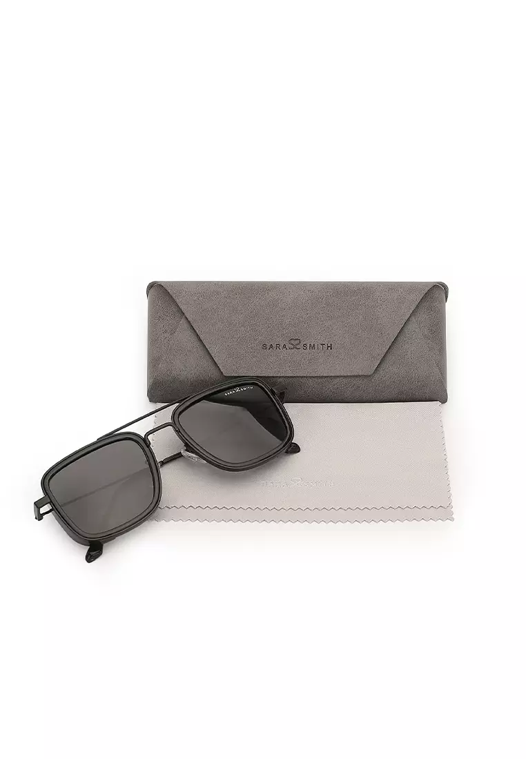 Unisex Polarized Square Sunglasses (Kacamata Hitam) - Hitam