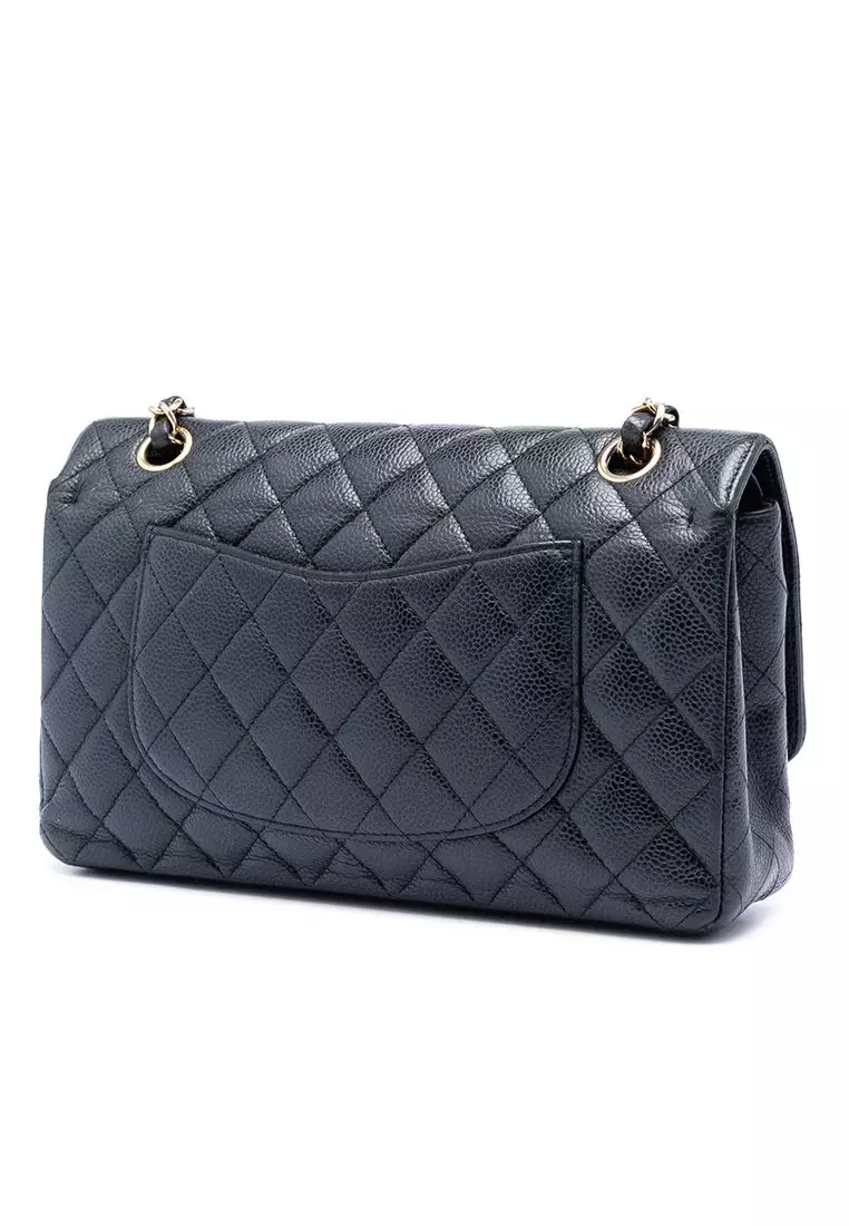 Pre-Loved Chanel Medium Classic Caviar Double Flap