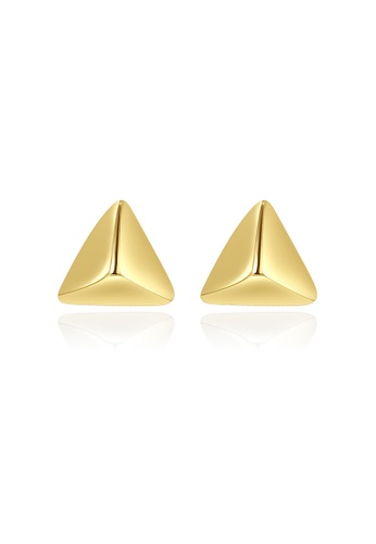 MATCH gold Premium S925 Triangle Golden Earring 08189ACD53B418GS_1
