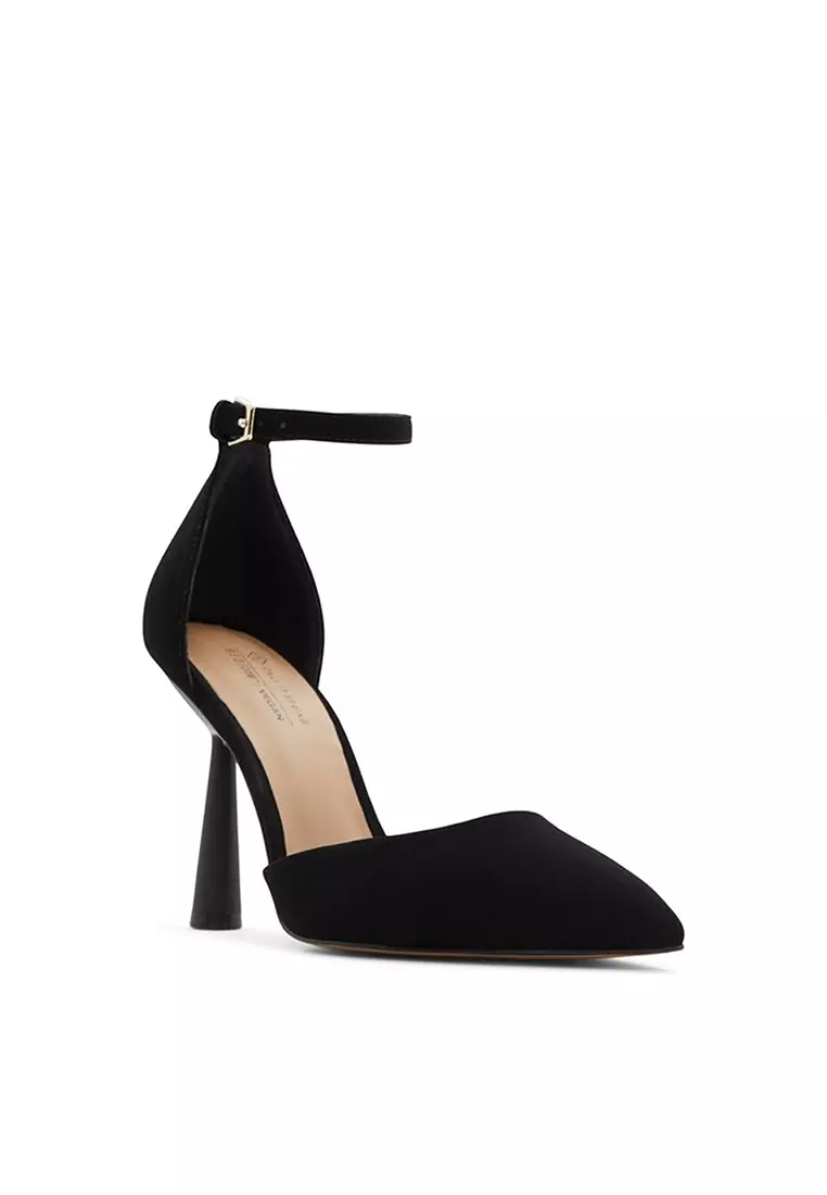 Beatricee Pointed Toe Ankle Strap Heels