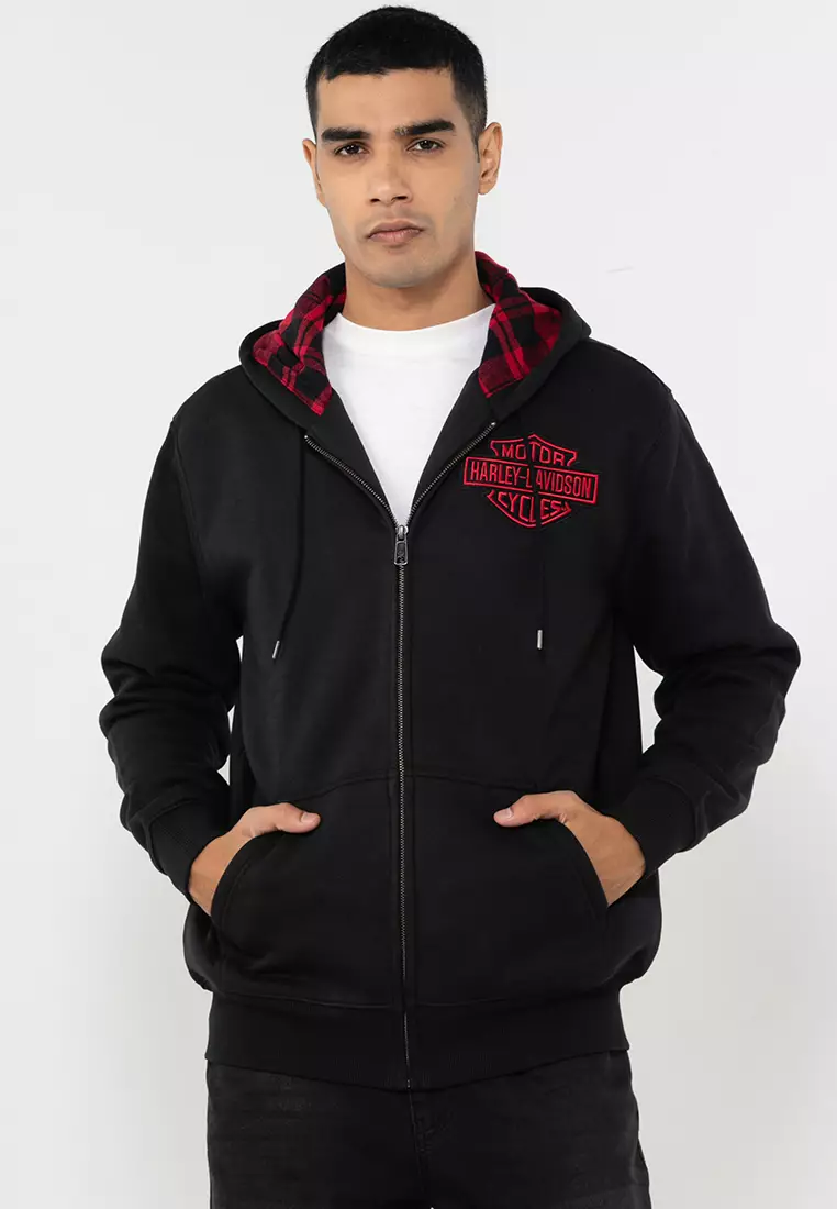 Harley davidson zip up hoodies cheap
