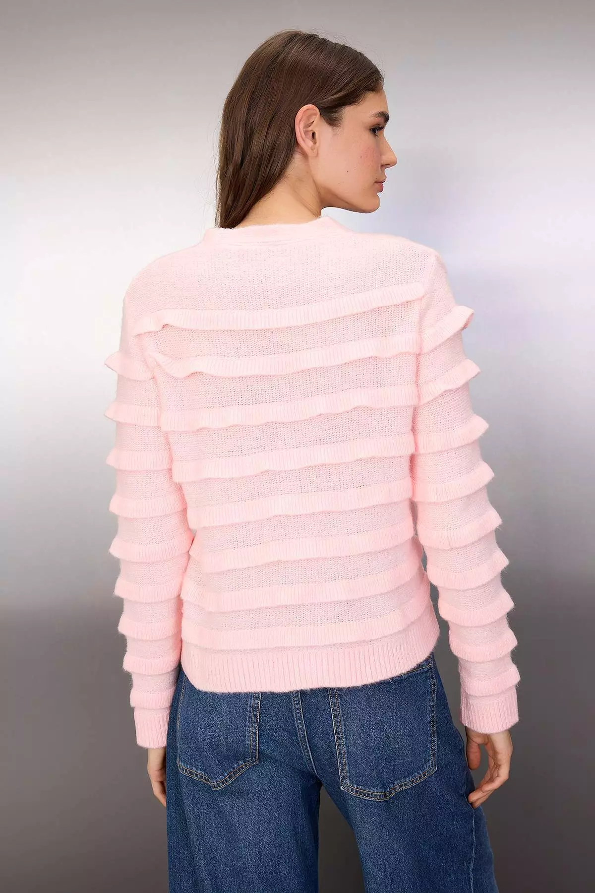 Powder Soft Texture V-Neck Knitwear Cardigan