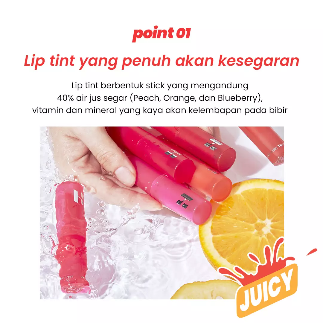 Holika Holika Water Vibe Tint | Hydrating Lip Tint Stick - 03 Splat
