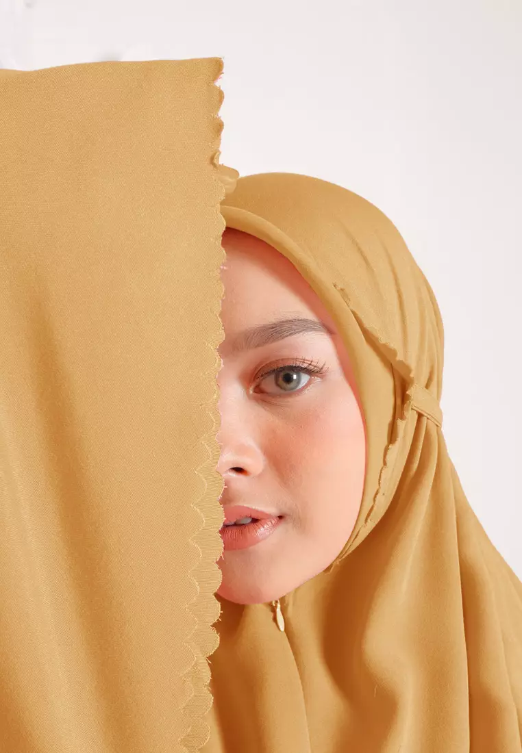 Zelena - Annika Prayer Set | Mukena Basic 2in1 Dewasa - Golden Corn