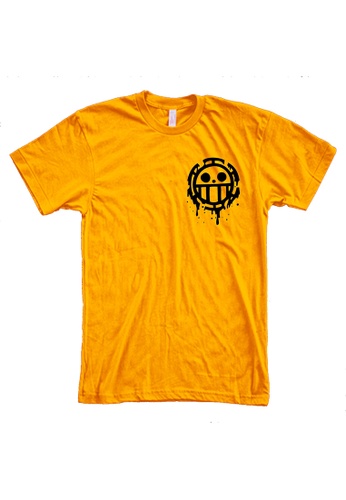 MRL Prints yellow Pocket Skull Emblem T-Shirt 3D6D2AA787F8D7GS_1