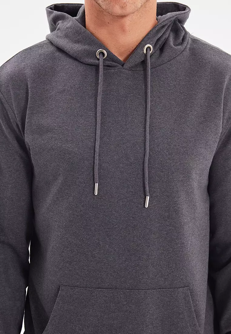 Buy Trendyol Basic Long Sleeve Hoodie with Pocket 2024 Online