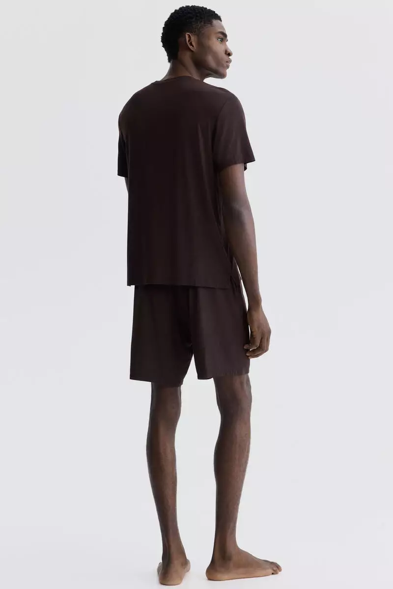 Jersey pyjama T-shirt and shorts