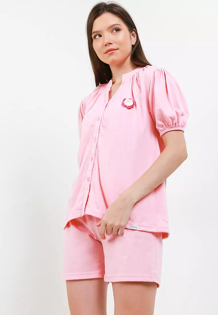 Jual Puppy Pyama Baju Tidur Short Sleeve Short Pants Set Sleepwear ...