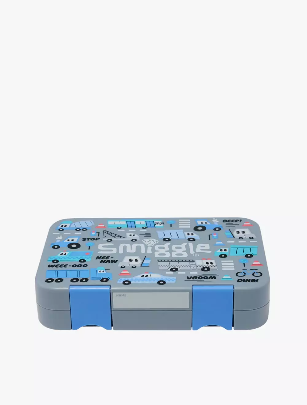 Smiggle Lunch Box Bento Med Happy Ready - IGL456962GRY