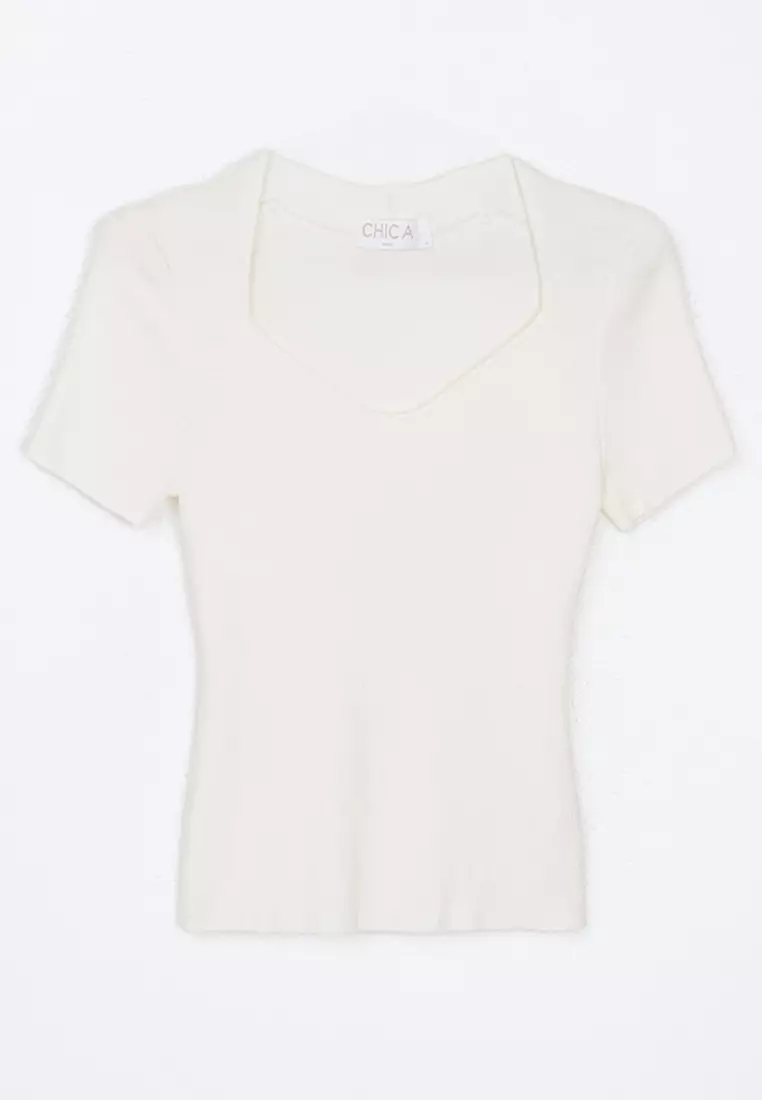 Square Neck Knit Top