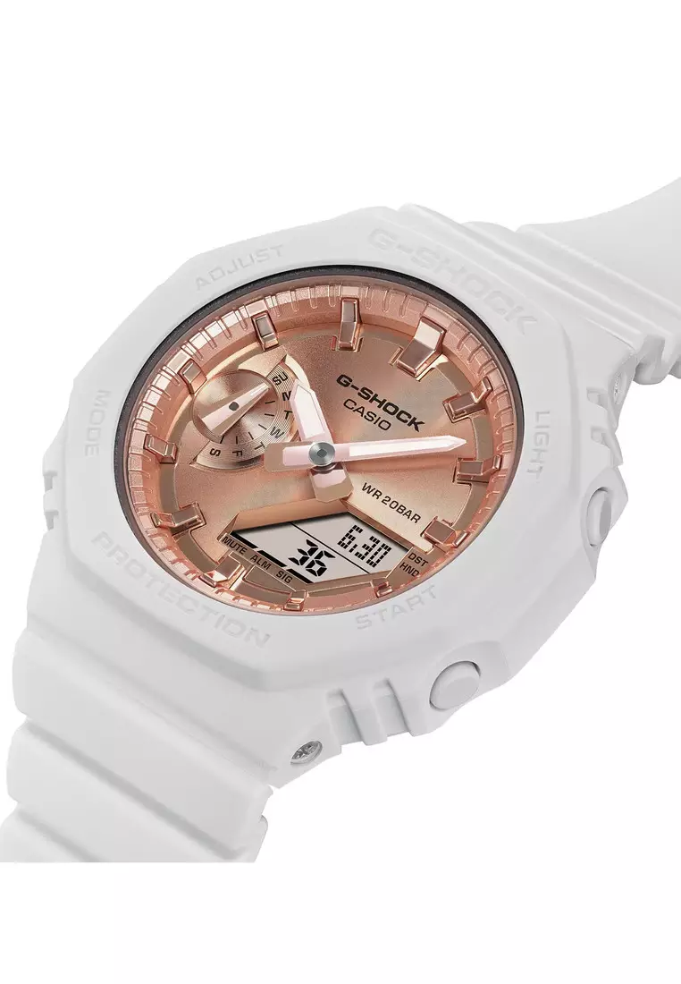 G shock women's 2025 white rose gold