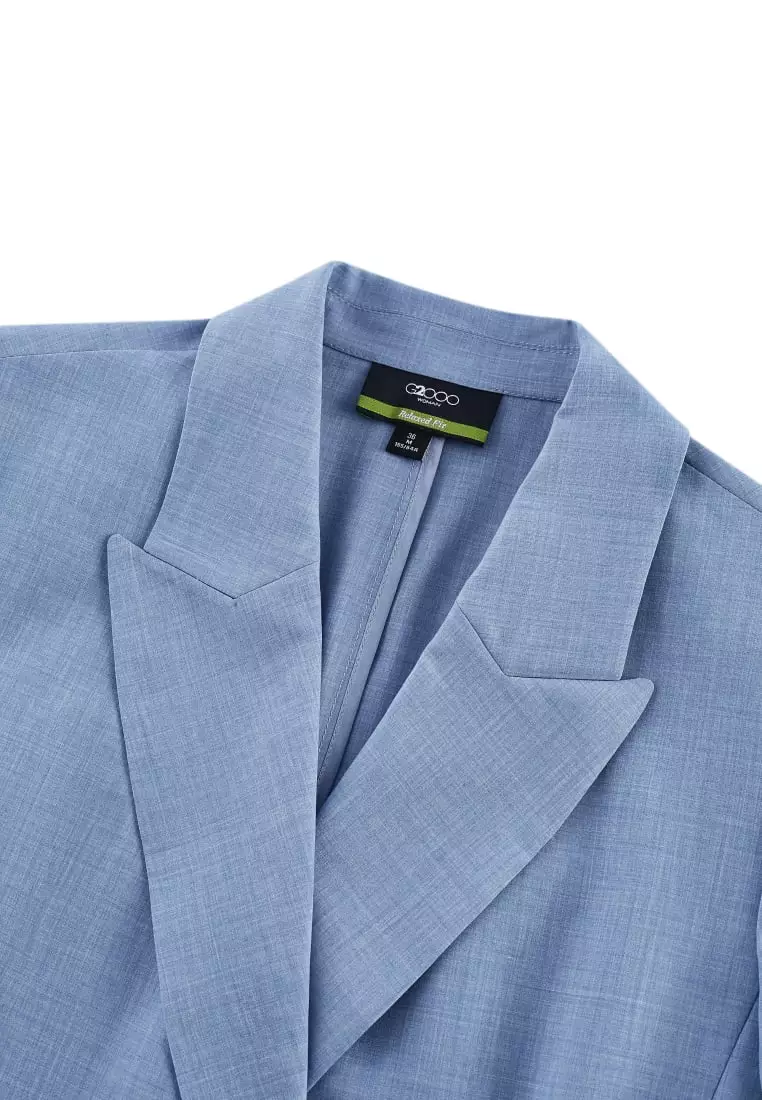G2000 Rayon Blend Double -Breasted Suit Blazer