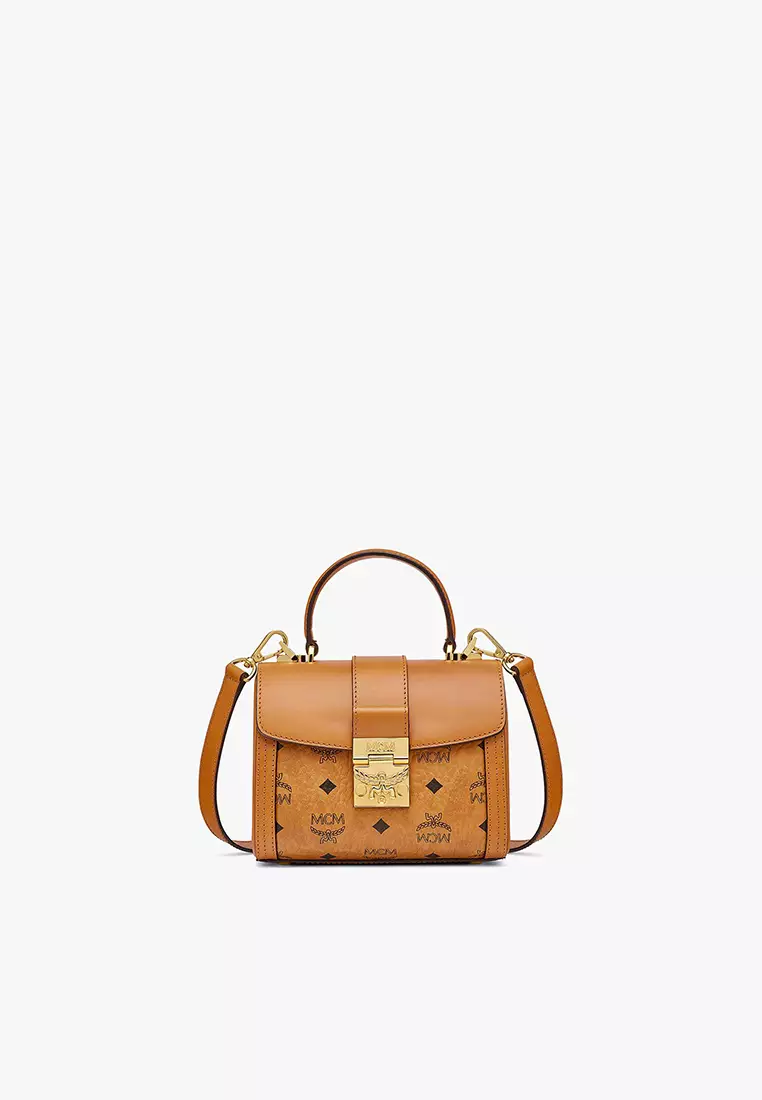 Buy MCM Tracy Satchel in Visetos 2024 Online ZALORA Singapore