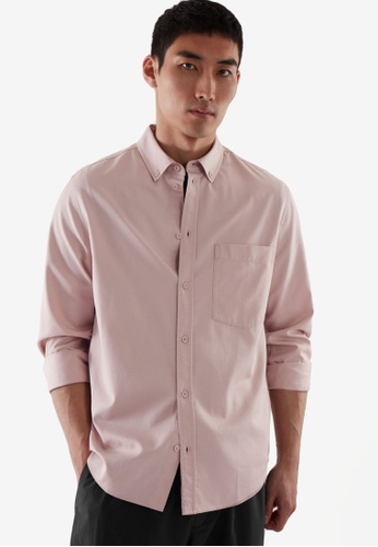 COS pink Relaxed-Fit Shirt 029DBAAEA360D8GS_1