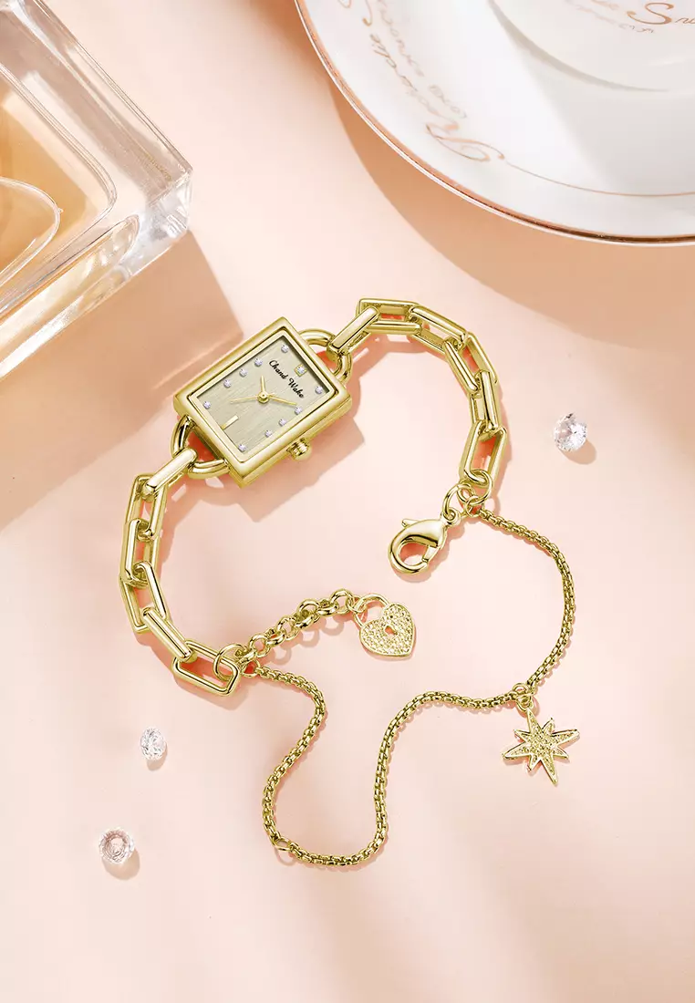 Jam Tangan Wanita Gelang Original Korea Fashion Anti Air Kuarsa Jam Tangan Cewek allgold