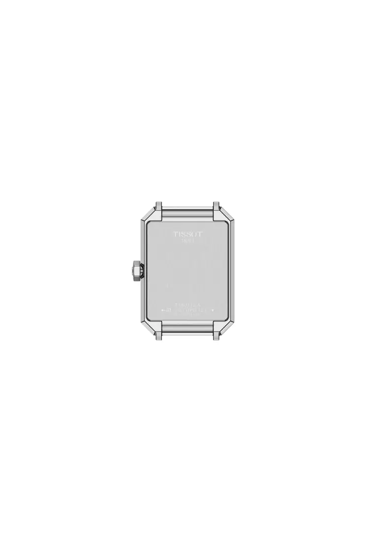 Tissot SRV 30mm Rectangular Watch Case Silver Dial Stainless Steel Band Quartz Watch T1601101103300
