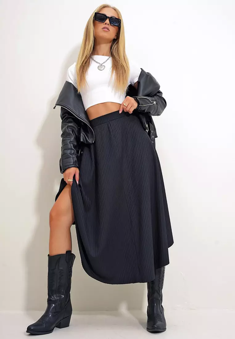 Asymmetrical Midi Skirt