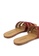 Compania Fantastica 紅色 鱷魚紋繞帶涼鞋 85296SH72F8A3FGS_3