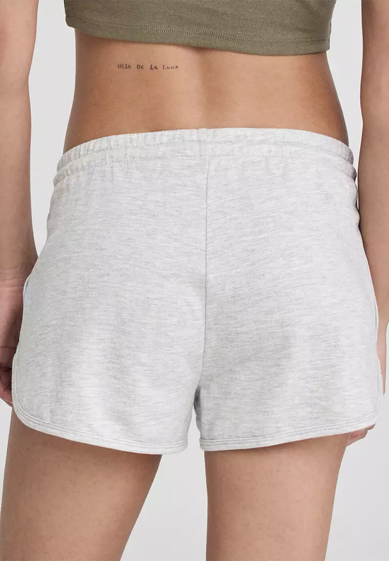 Drawstring Closure Gym Shorts for Women