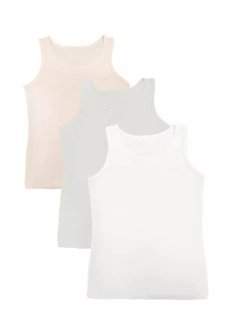 Whimsical Trio 3-in-1 Innerwear Sando Top Underwear for Kids Girls