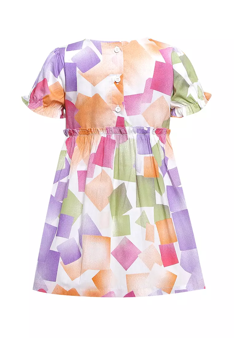 Qna Girl Amarantha Dress Anak Multicolor