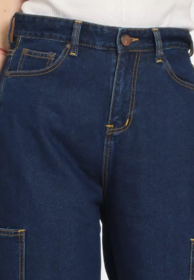 Baggy Jeans Cargo Wanita Jet Star 272406