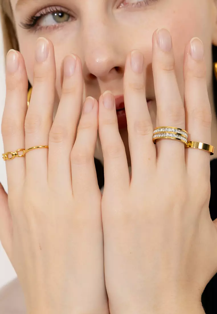 Elysian Band Gold Layered Ring