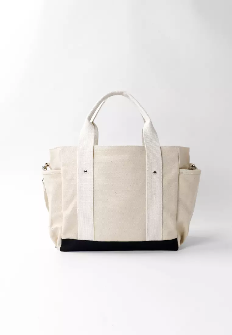 Pamole Tas Selempang Penutup Resleting Lapis Furing - Kelana Series - BW Komb Hitam