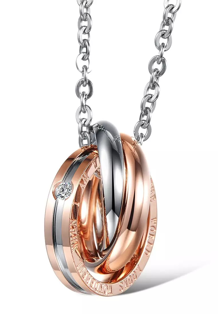 Couples Pendant Necklace Set