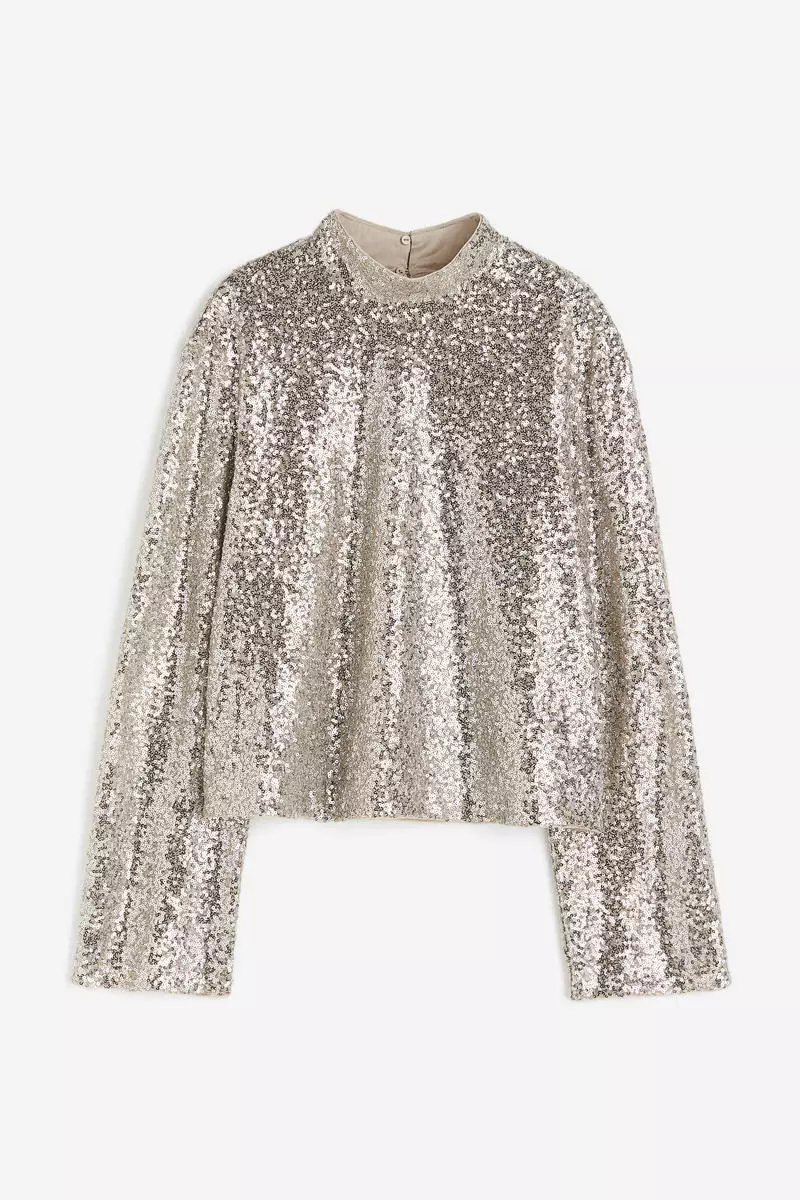 h&m sparkly top