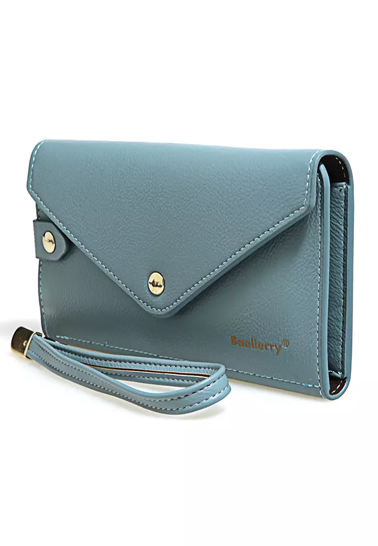 Clutch Wallet Dompet Wanita Model Panjang Handphone Slot Material Leather ORIGINAL
