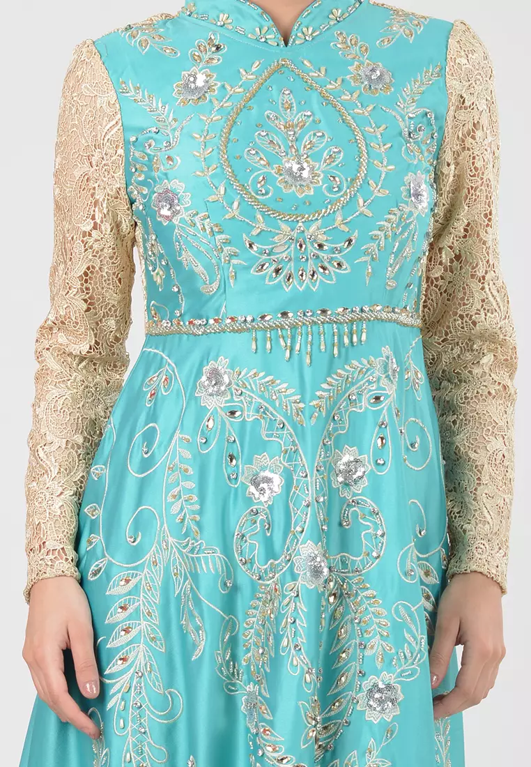 Bibiq Gamis Brokat Satin