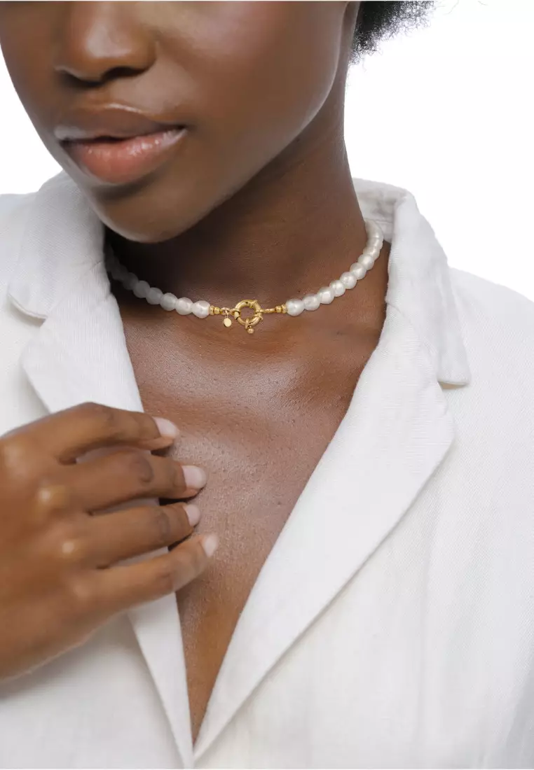 施华洛世奇® 巴洛克风格珍珠水晶项链