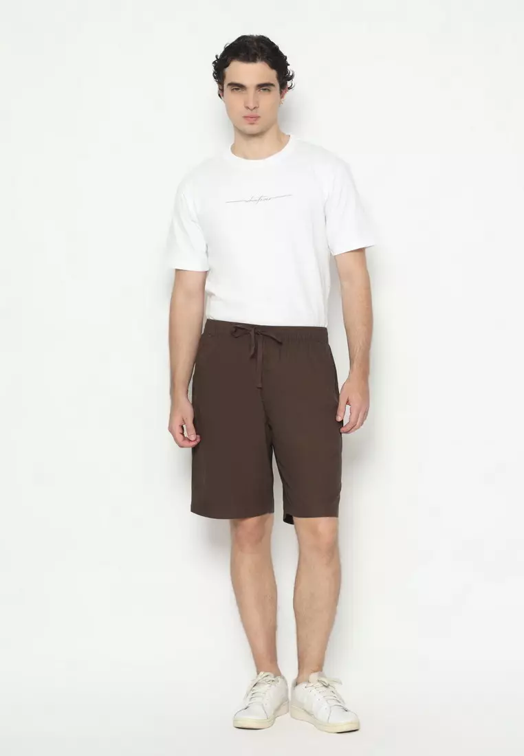 RBJ Celana Pendek Karet Polos Cotton Pria