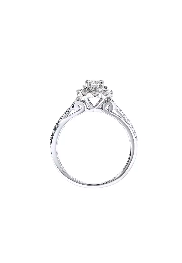 TOMEI Blooms Of Fortune Diamond Ring, White Gold 750