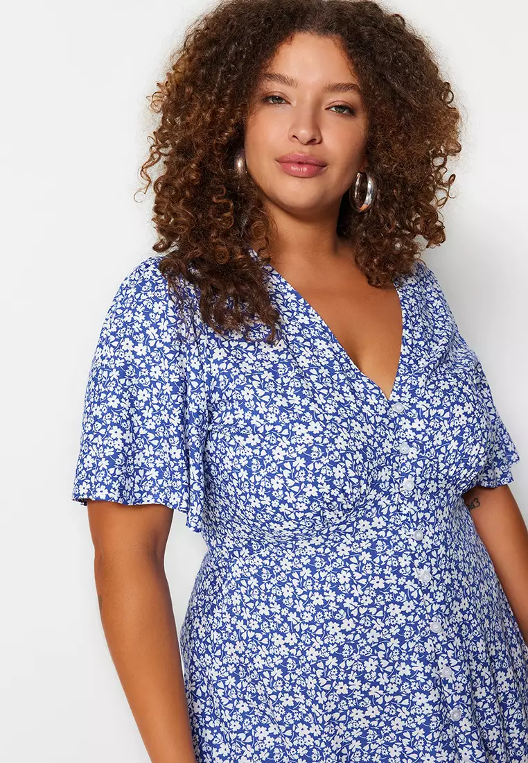 Plus Size Floral Dress