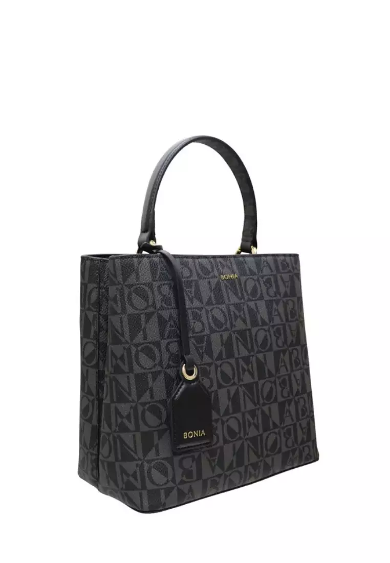 Monogram Long Satchel I Nero