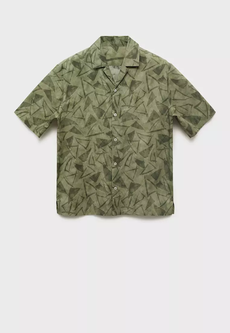 Printed Bowling Shirt