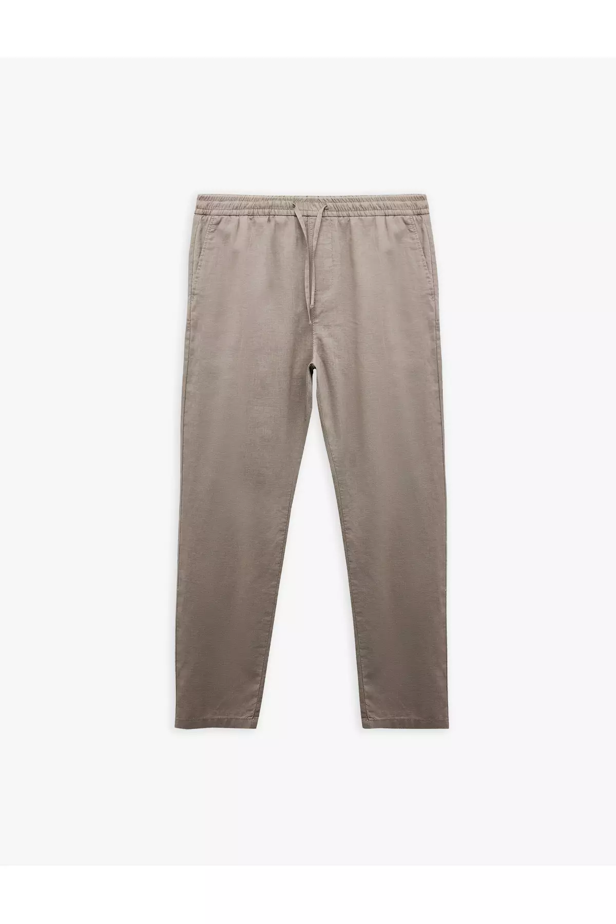 Regular Fit Waist Lace-Up Trousers With Pocket Detail