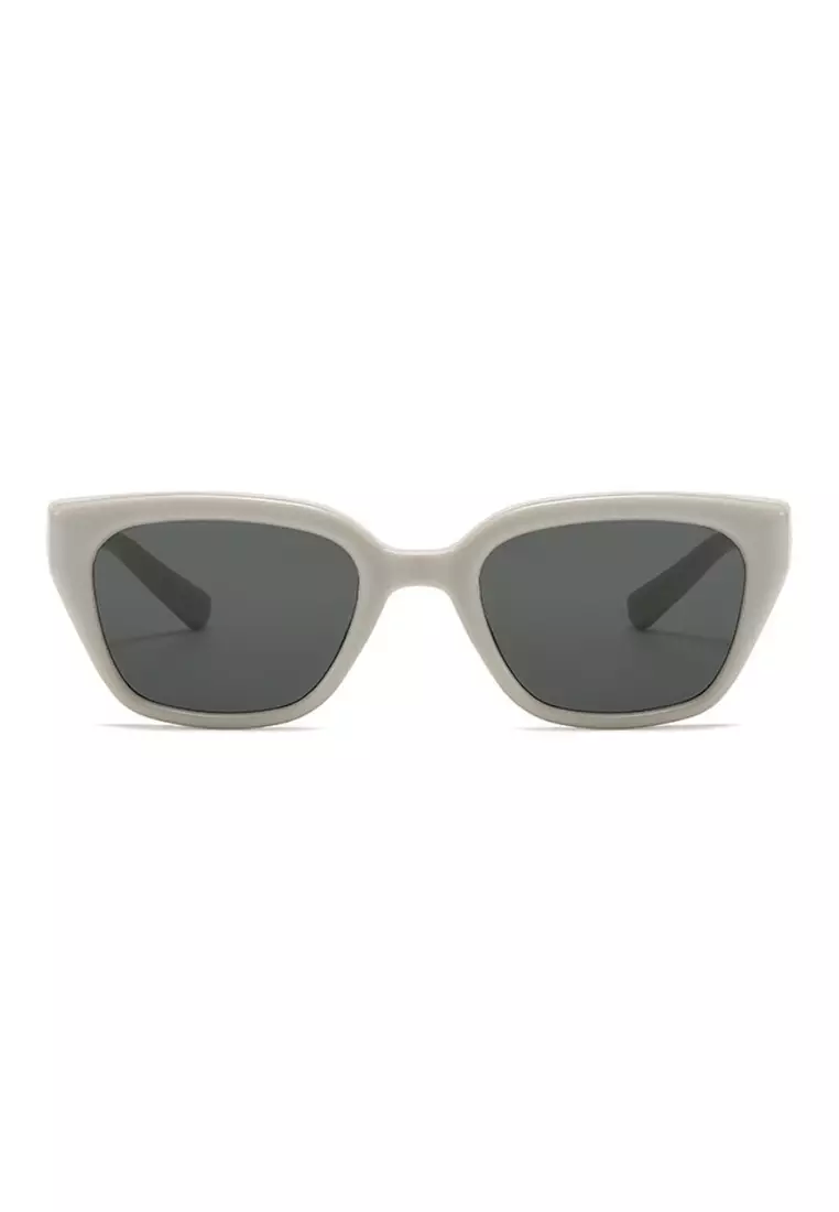Buy Kings Collection Beige Round Frame Grey Lens Polarized
