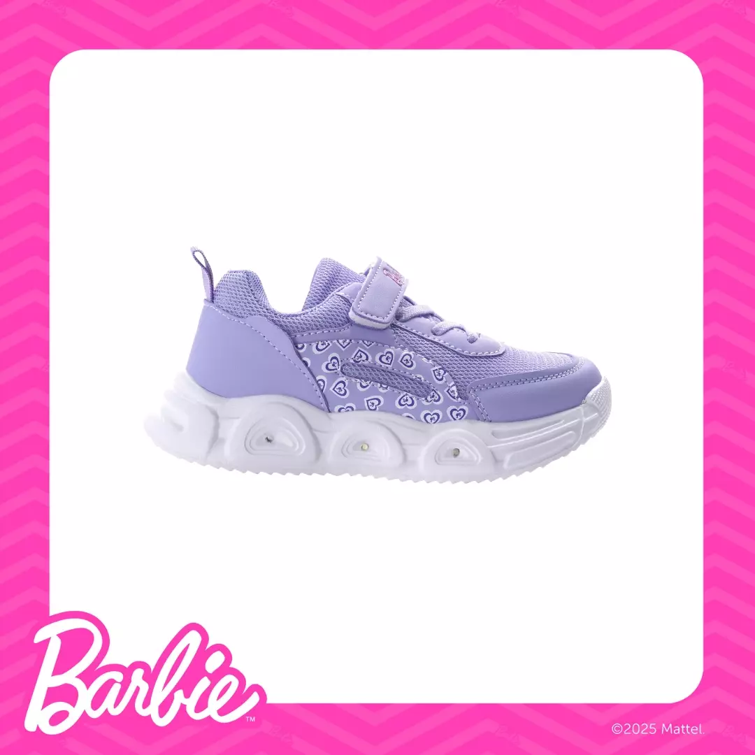 BARBIE - SEPATU LED WANITA ANAK KIDS CH840272WK UNGU