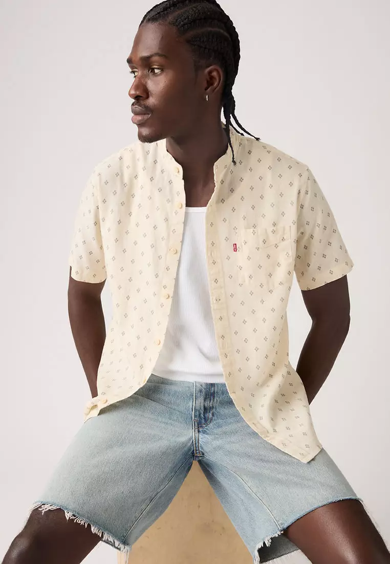 Levi's® Men's Short-Sleeve Banded Collar Shirt (69891-0020)